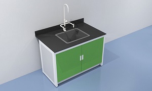 Bàn thí nghiệm và chậu rửa 3 vòi chống hóa chất VNL-01