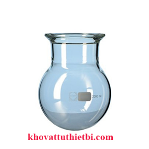 Bình phản ứng gờ bằng có rãnh thân cầu - Duran