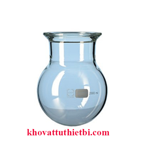 Bình phản ứng gờ bằng có rãnh thân cầu - Duran