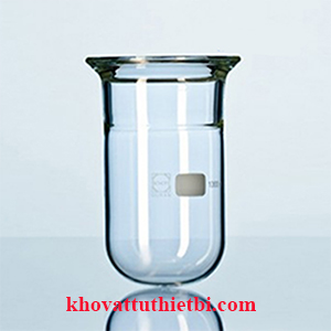 Bình phản ứng gờ bằng có rãnh thân trụ - Duran