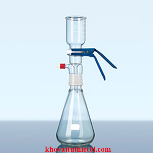 Bộ lọc có đệm PTFE và kẹp, có thể sử dụng đĩa lọc - Duran