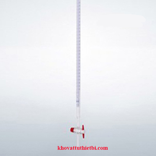 Burette thẳng, khóa PTFE đầu mài, loại AS - Duran