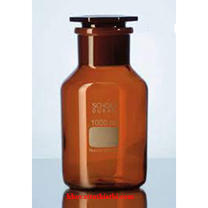 Chai cổ mài miệng rộng nắp thủy tinh đầu bằng - Duran