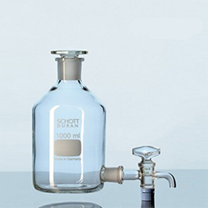 Chai thủy tinh có vòi mài ở đáy - Duran