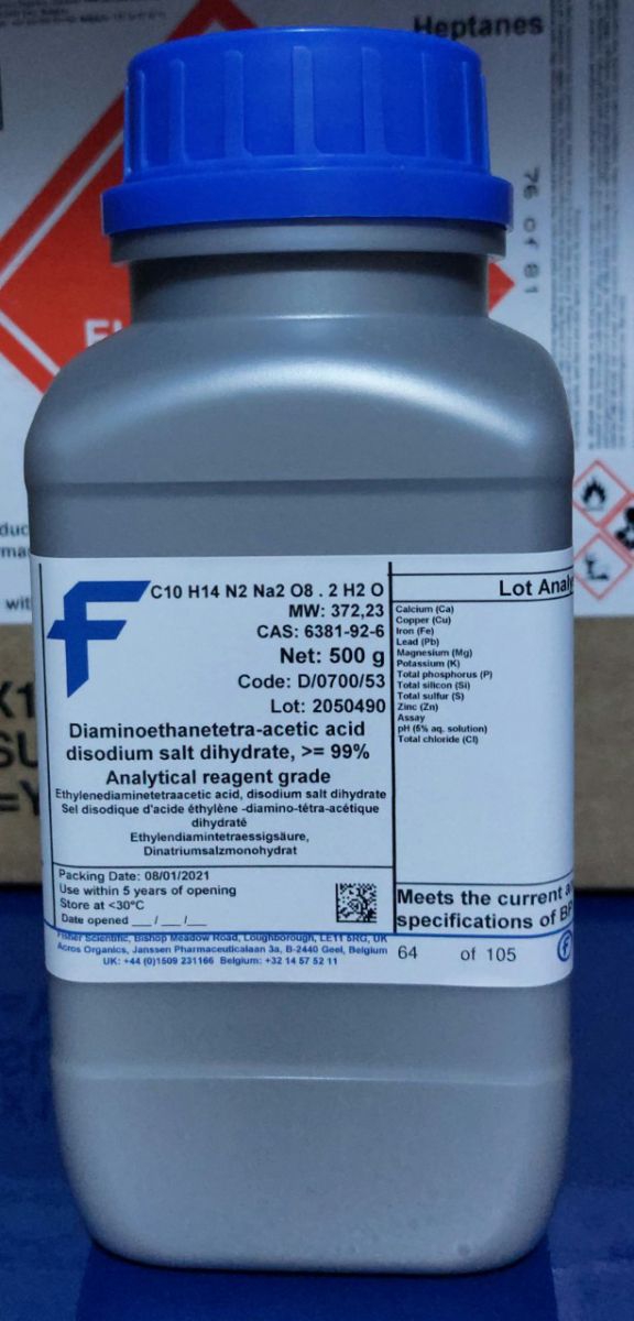Dung dịch Ethylenediaminetetraacetic acid, disodium salt dihydrate, for analysis