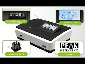 Máy quang phổ UV-Vis hai chùm tia màn hình cảm ứng T-9200A Peak Instrument