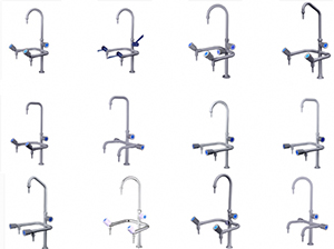 Vòi rửa chuyên dụng 3 nhánh cho phòng thí nghiệm VNL-06