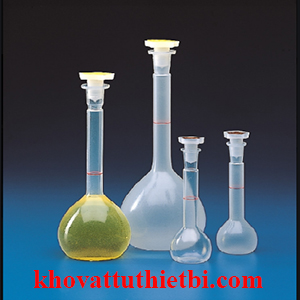 Bình định mức nhựa thí nghiệm