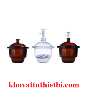 Bình hút ẩm có vòi nâu