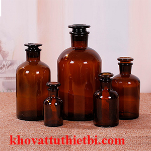 Chai nâu miệng hẹp thủy tinh